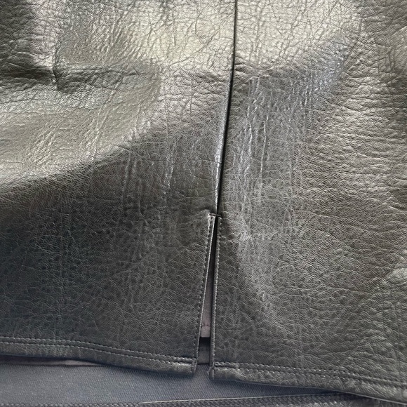Mini Pencil Skirt Old Navy Heritage Faux Leather Size Large - Picture 6 of 9